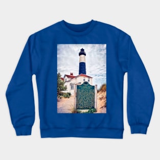 "Big Sable Point Lighthouse" Crewneck Sweatshirt